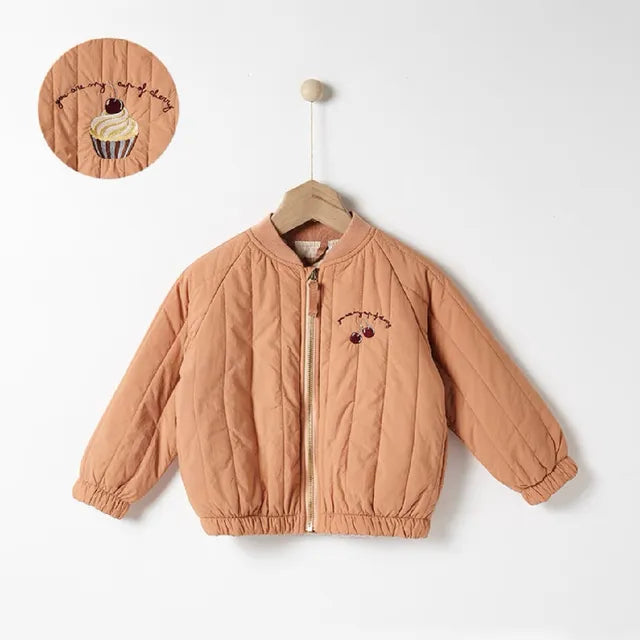 Katoenen Winterjas met Borduursel voor Kinderen - Knus en Warm