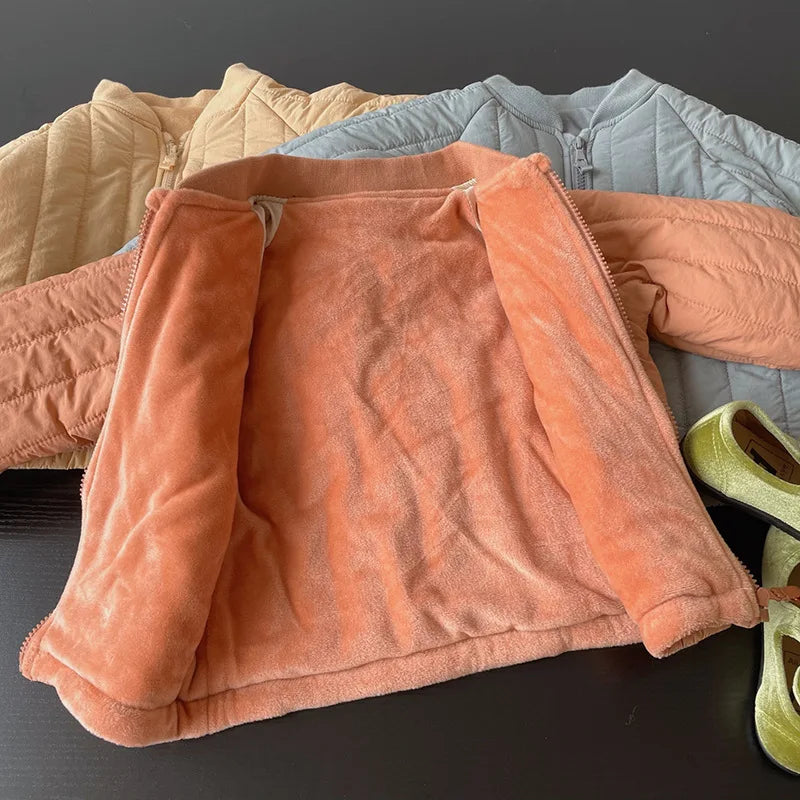 Katoenen Winterjas met Borduursel voor Kinderen - Knus en Warm