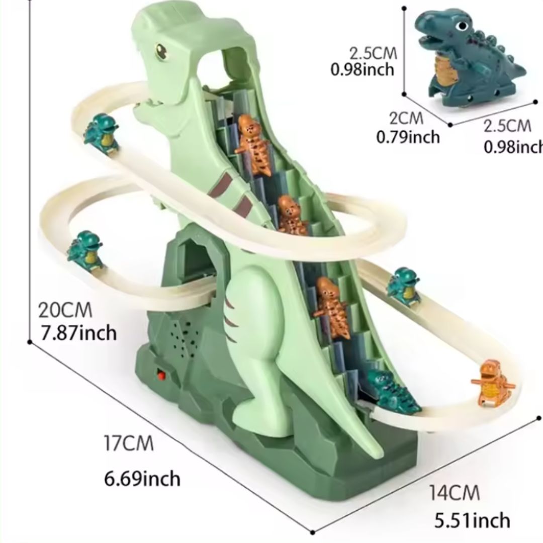 Dino glijbaan achtbaanplezier