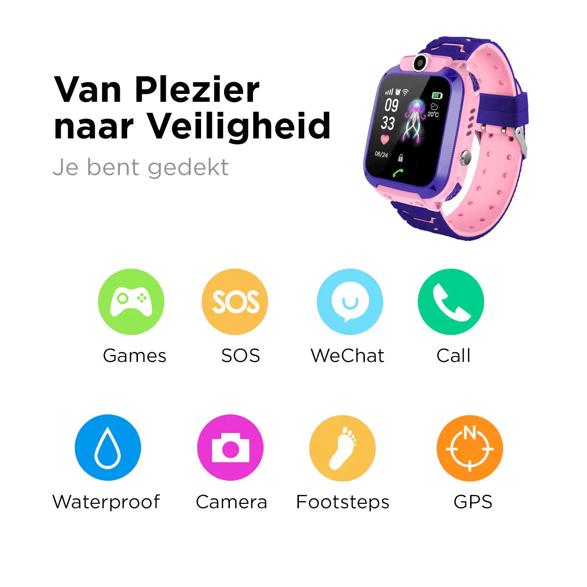 Kinder Smartwatch Met GPS-tracking
