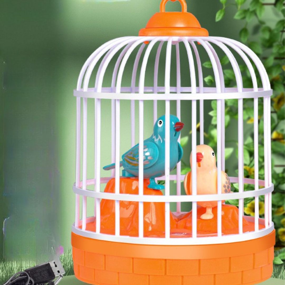 Pratende Vogels in een Kooi Kinderspeelgoed