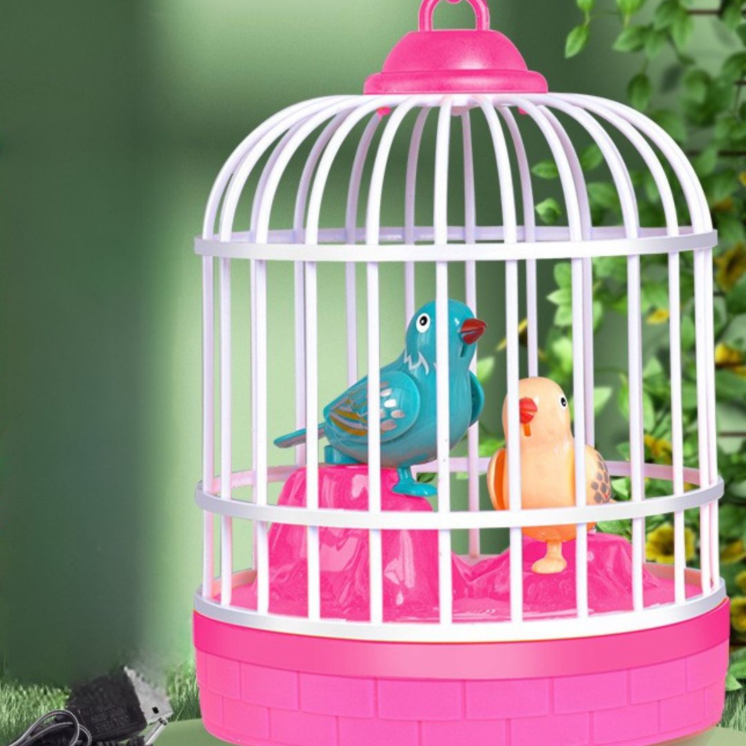 Pratende Vogels in een Kooi Kinderspeelgoed