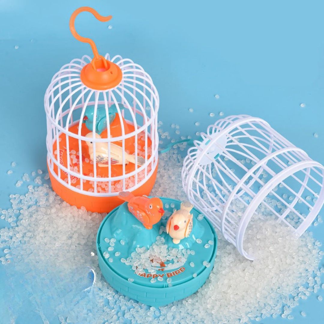 Pratende Vogels in een Kooi Kinderspeelgoed