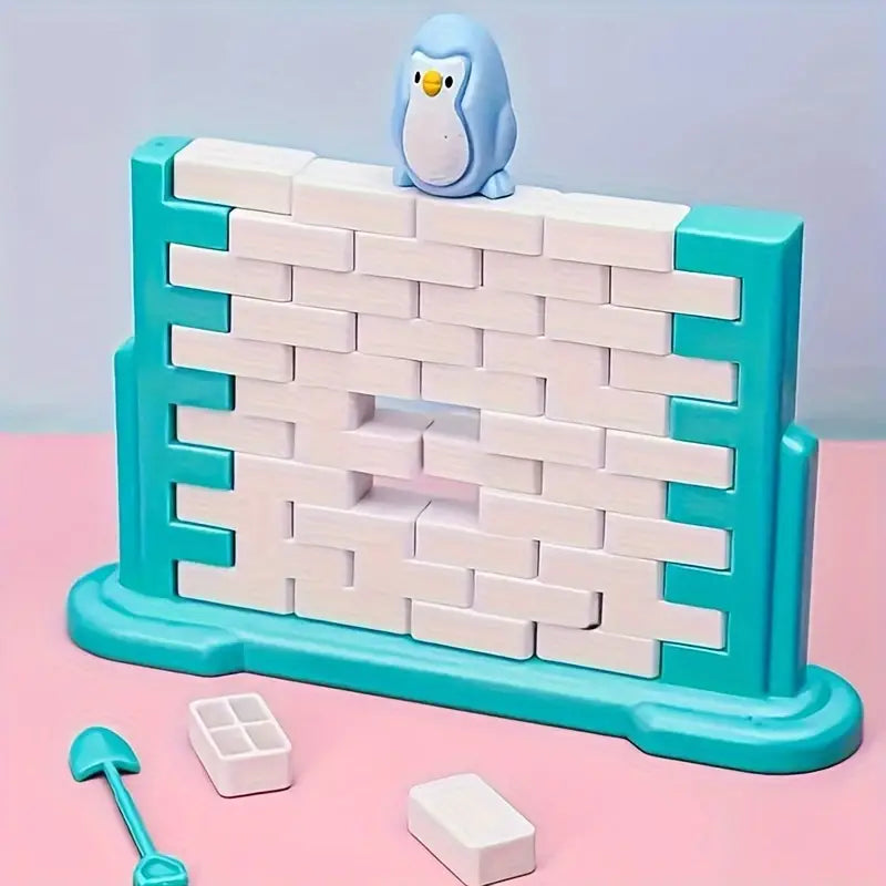 Pinguïn ijsmuur balans familiespel