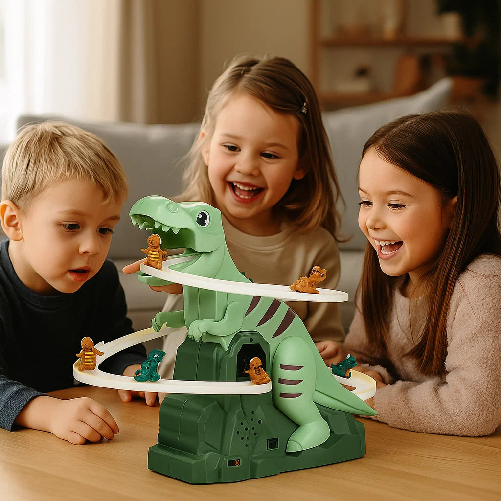 Dino glijbaan achtbaanplezier