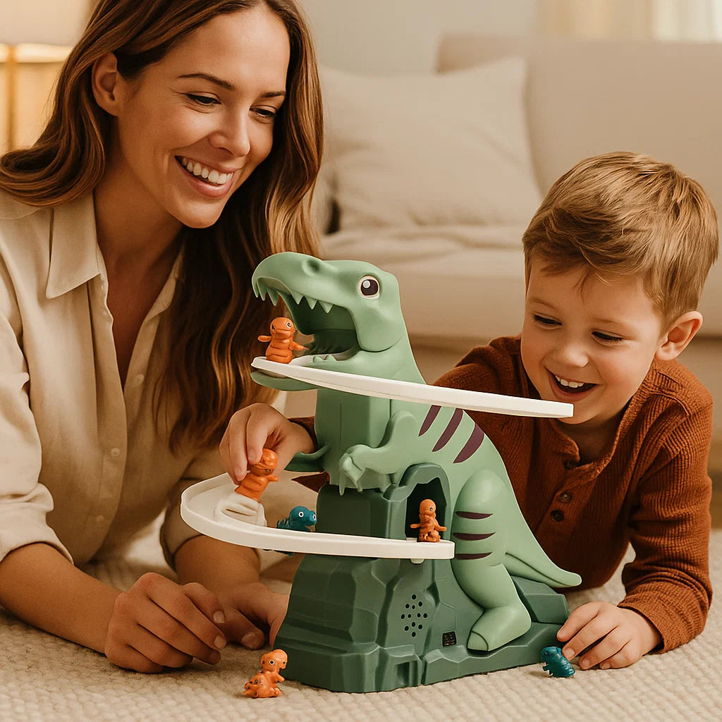 Dino glijbaan achtbaanplezier
