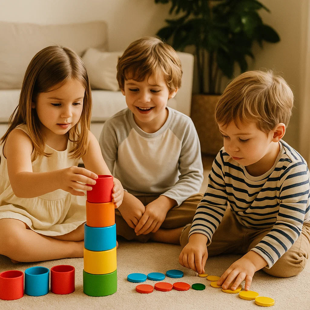 Montessori Stapelbaar Bekerspeelgoed