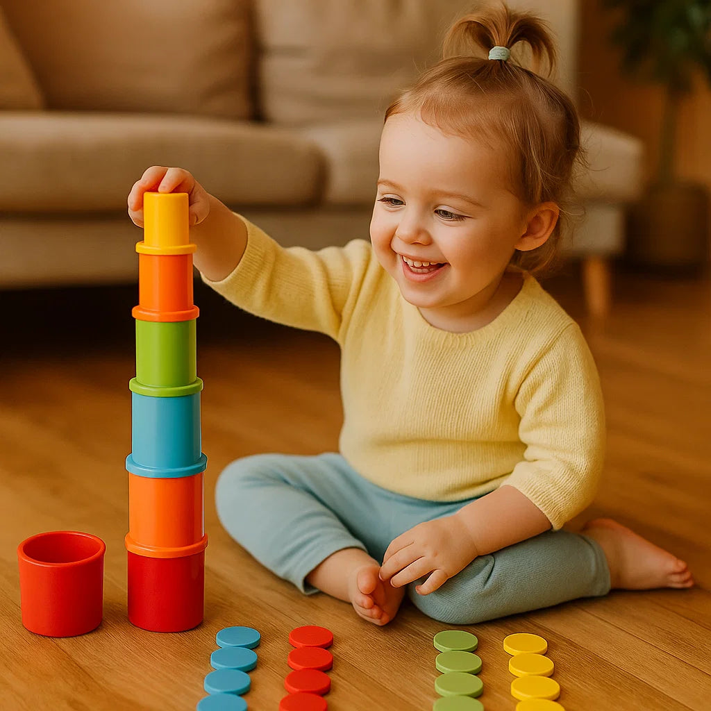 Montessori Stapelbaar Bekerspeelgoed
