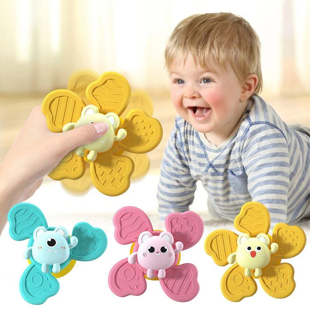 Gekleurd Babyspeelgoed In Bad Met Zuignap - Set Van 3