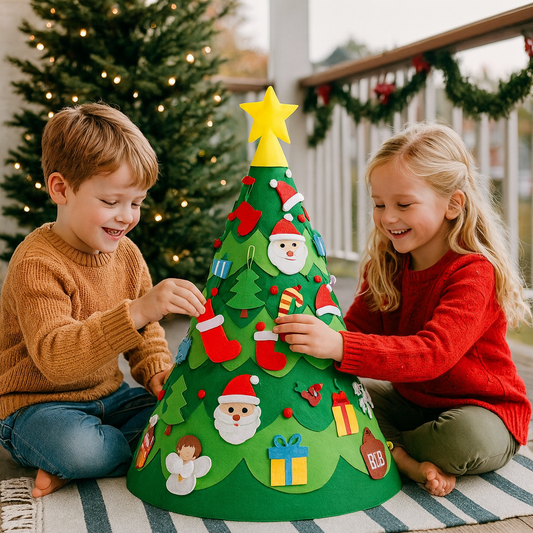 Montessori 3D vilten kerstboom