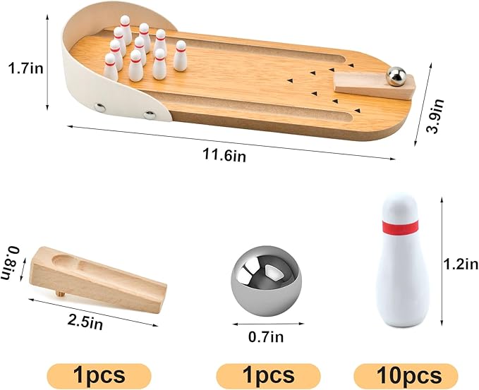 Mini Bowling - Houten Bowlingbaan Voor Thuis