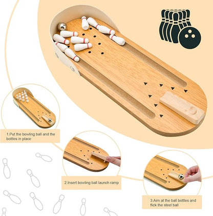 Mini Bowling - Houten Bowlingbaan Voor Thuis