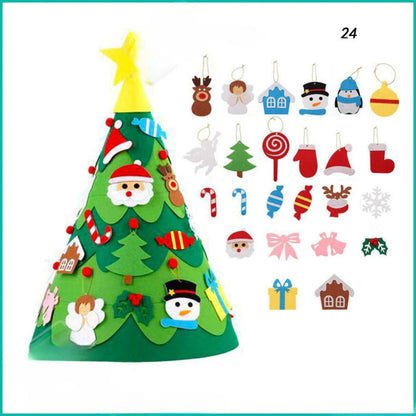 Montessori 3D vilten kerstboom