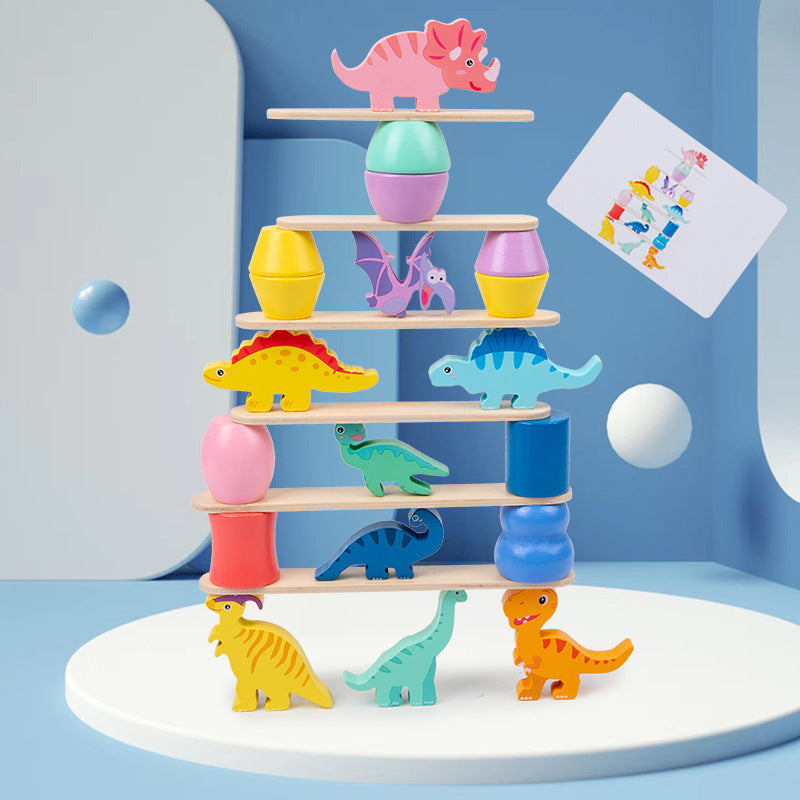 Montessori Dinosaurus Stapelspel