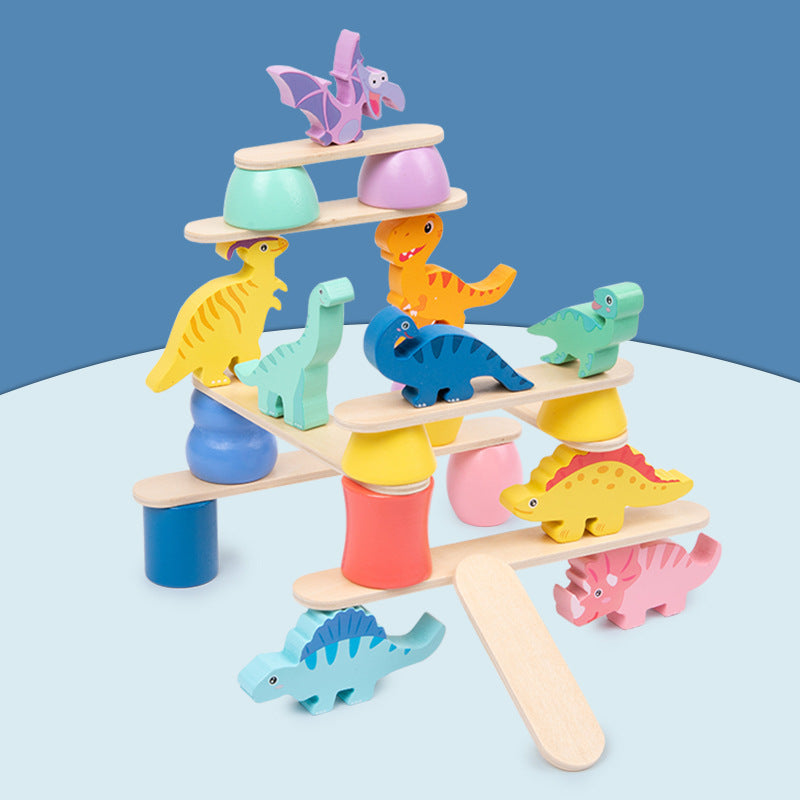 Montessori Dinosaurus Stapelspel