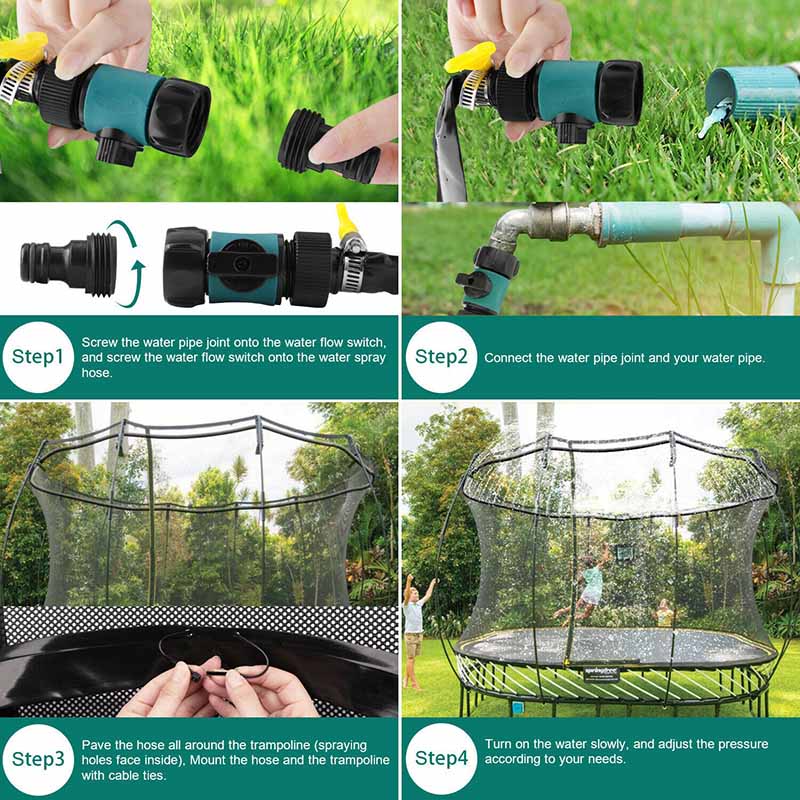 Verfrissend Trampolineplezier - Watersproeiers
