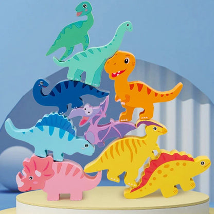 Montessori Dinosaurus Stapelspel