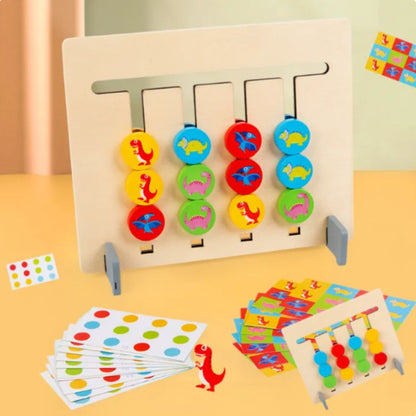 Montessori houten spel voor kleuren- en patroonmatching