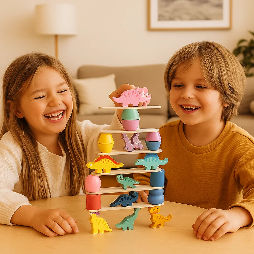 Montessori Dinosaurus Stapelspel