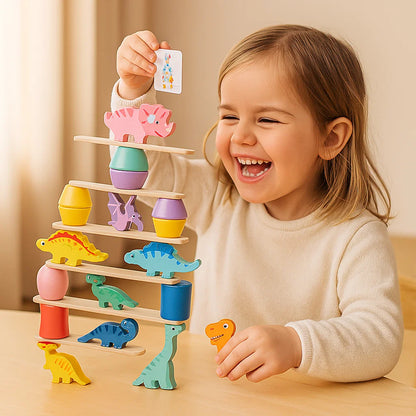 Montessori Dinosaurus Stapelspel