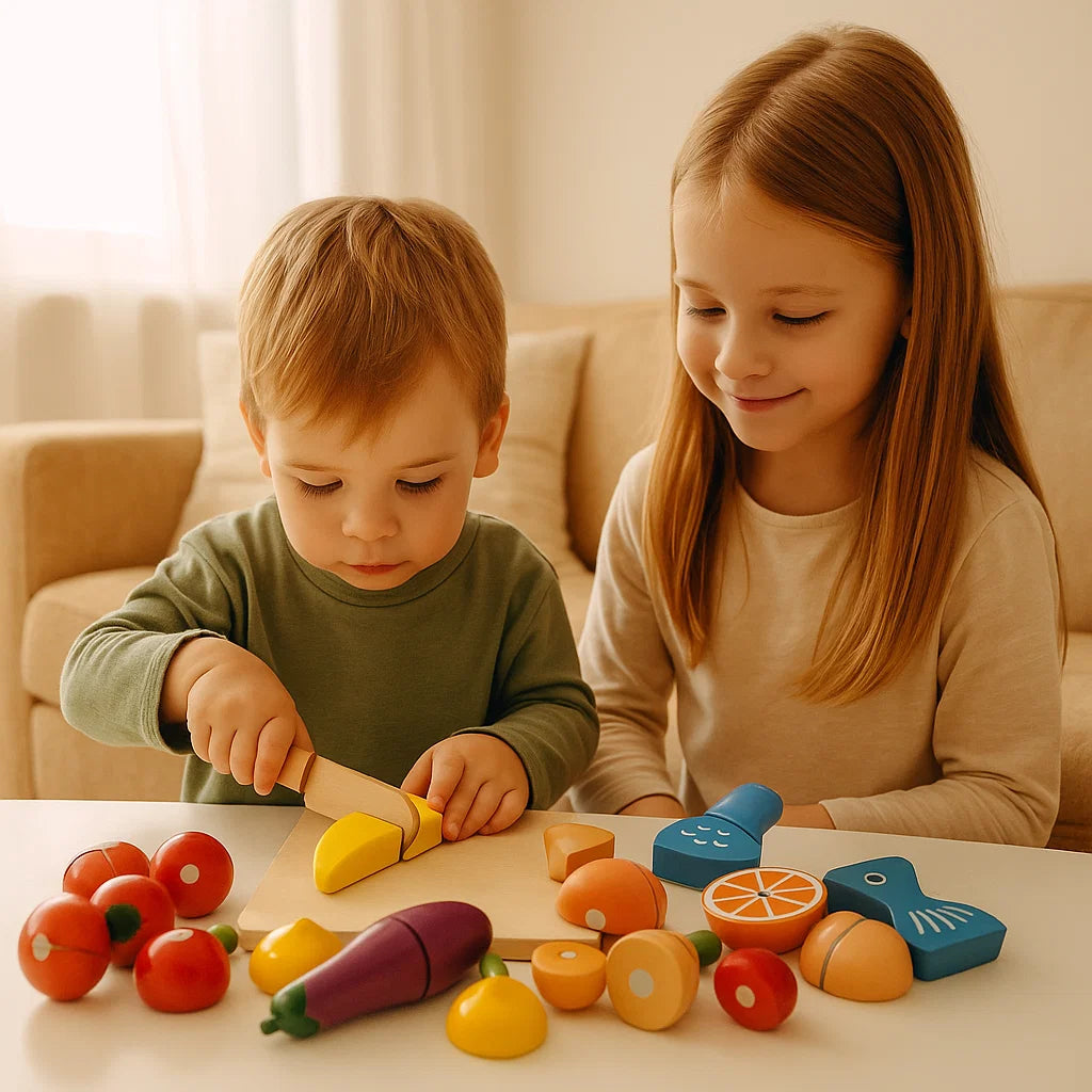 Montessori Houten Snij-speelset