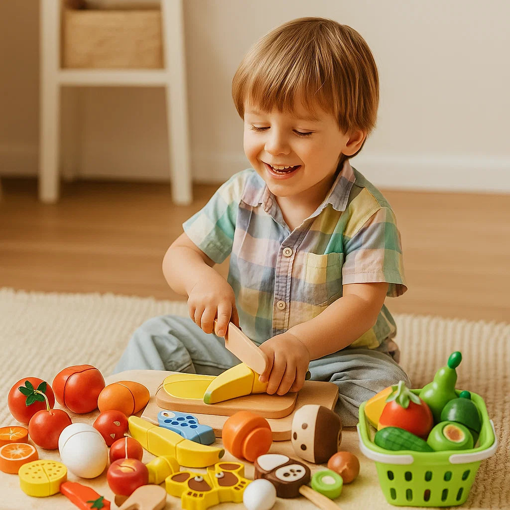 Montessori Houten Snij-speelset