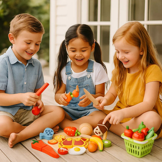 Montessori Houten Snij-speelset