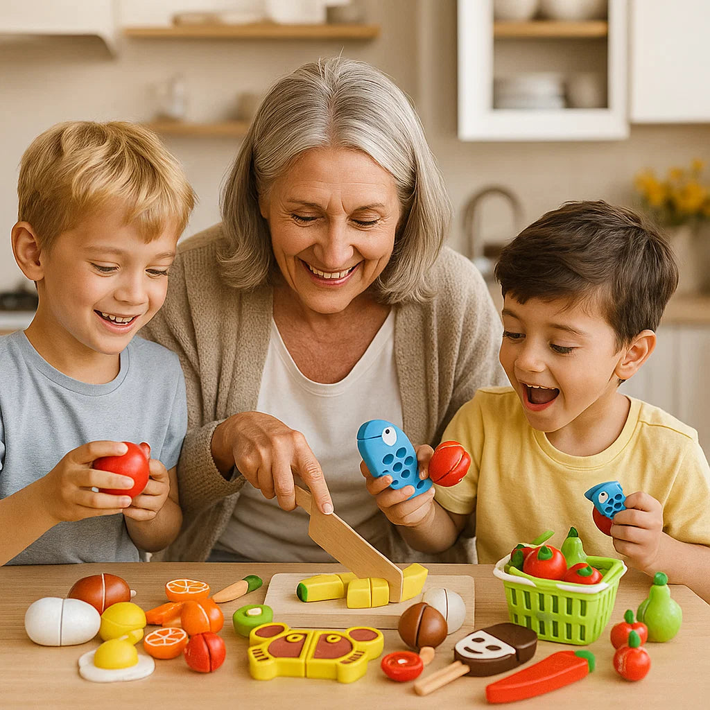 Montessori Houten Snij-speelset