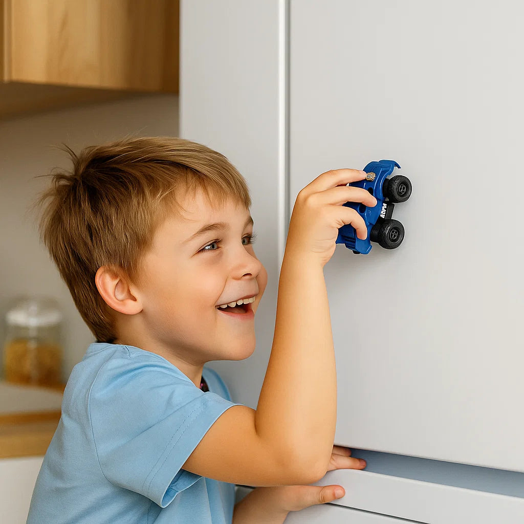 Magnetische Wandklimauto's