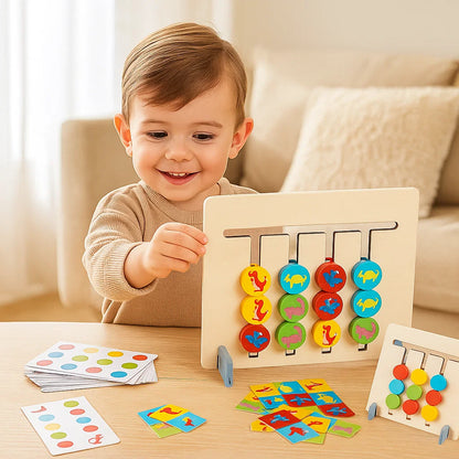 Montessori houten spel voor kleuren- en patroonmatching