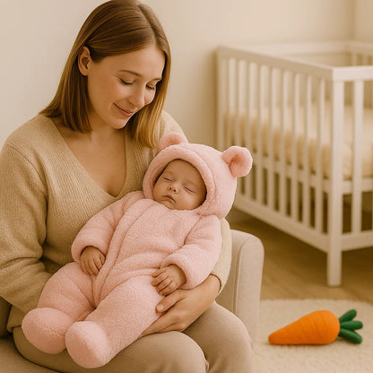 Babydeken en pyjama met beerdesign