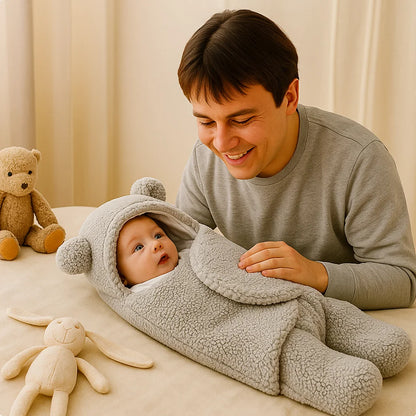 Babydeken en pyjama met beerdesign