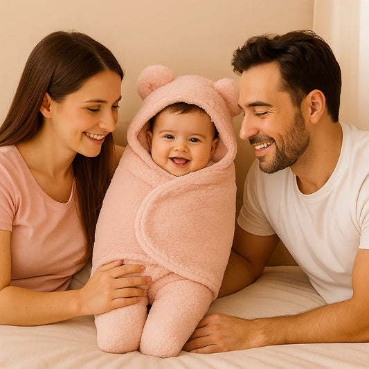 Babydeken en pyjama met beerdesign