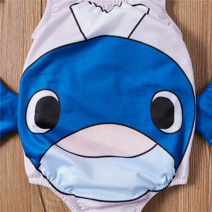 Bescherming In De Zon Kinderzwempak Met Krabdesign - Comfortabel Zwempak Met UV bescherming