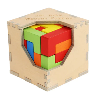 Cricky Fun - 3d Houten Tetris Puzzel voor Kinderen en Volwassenen