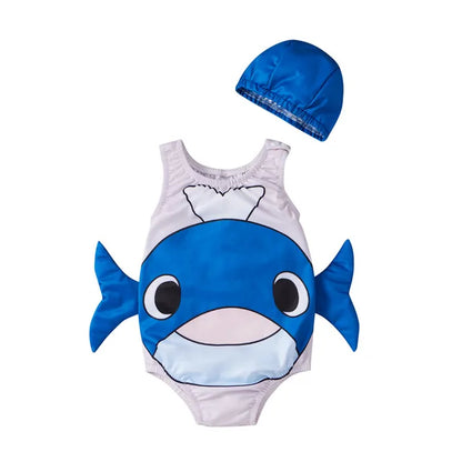 Bescherming In De Zon Kinderzwempak Met Krabdesign - Comfortabel Zwempak Met UV bescherming